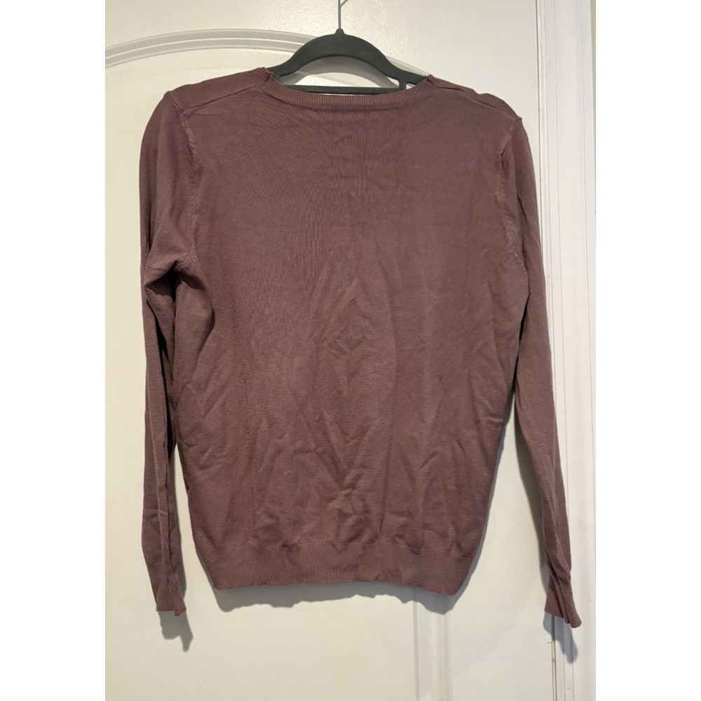 Set of 2 Long Sleeve Cashmere Sweater Shirts Size S & XS Red & Purple Unbranded - Picture 4 of 7